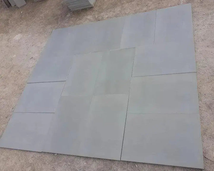 Kandla grey smooth Indian sandstone paving