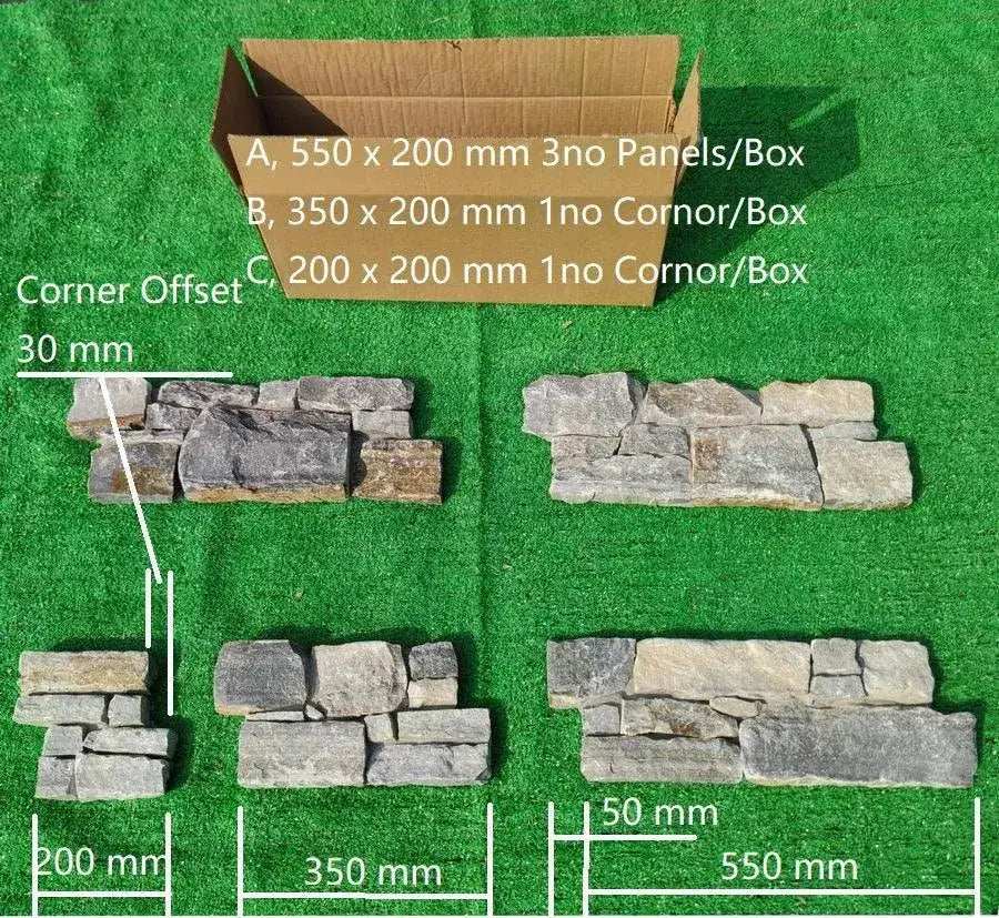 Nordic Stone Cladding, Blue Diamond Z Tiles Clad Panels | Paving