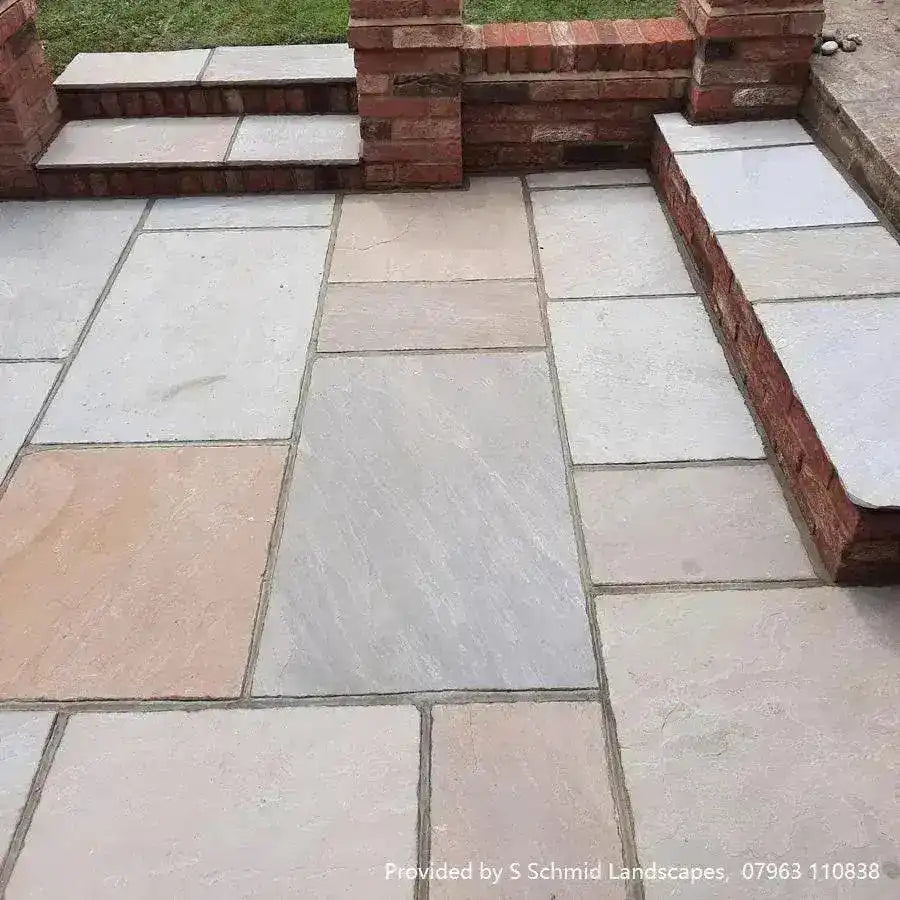 Raj Blend Indian Sandstone Paving Patio 5 Sizes 22mm | Paving Slabs Direct