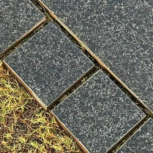 black basalt porcelain edging setts