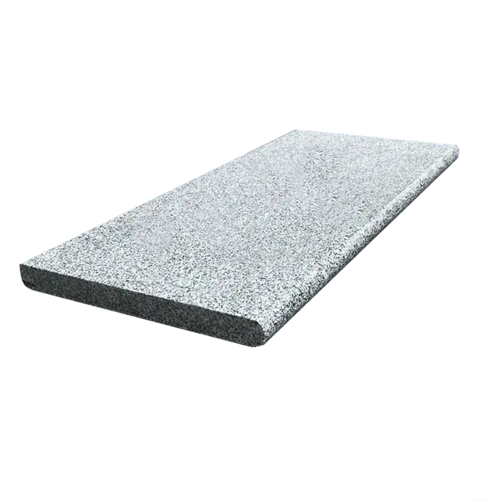 bullnose steps silver grey granite