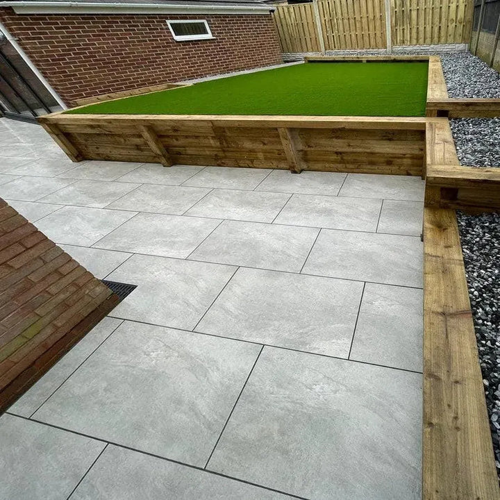 Earthcore grey outdoor porcelain tiles