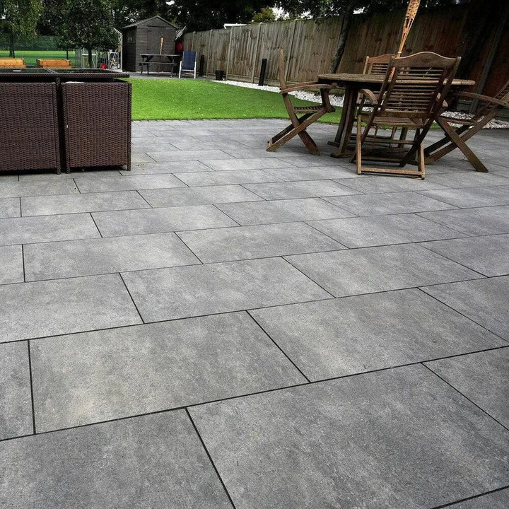hammerstone grey porcelain outdoor tiles 900 x 600