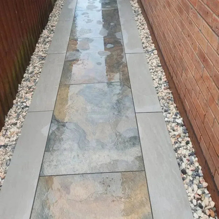 Kandla grey porcelain  edging