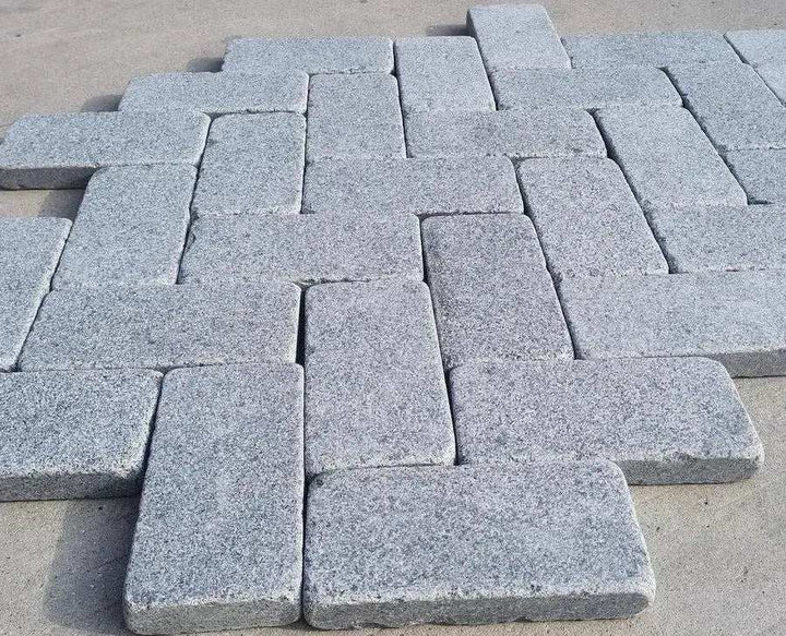 Tumbled Granite Setts for Paving Edging 200x100x30 | Paving Slabs Direct