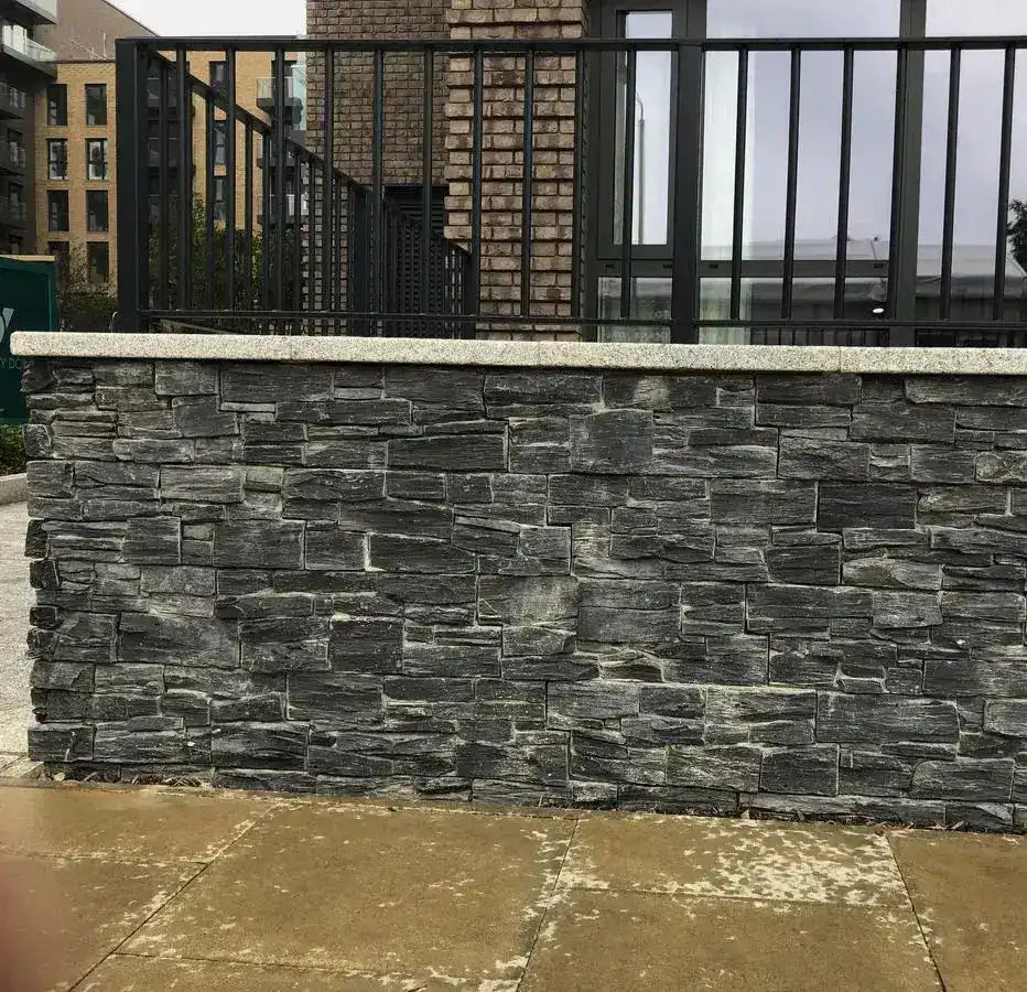 Black Slate Cladding Dark Grey Z Tiles Clad Panels | Paving Slabs Direct