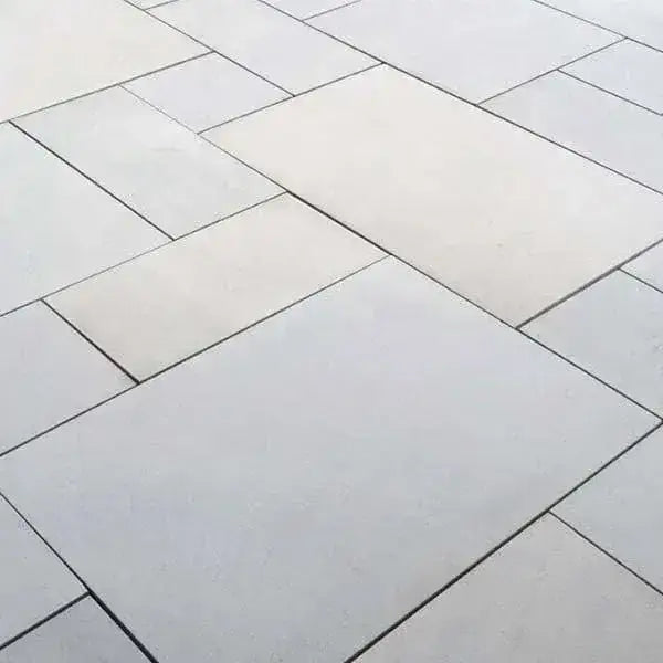 smooth Indian sandstone patio paving slabs