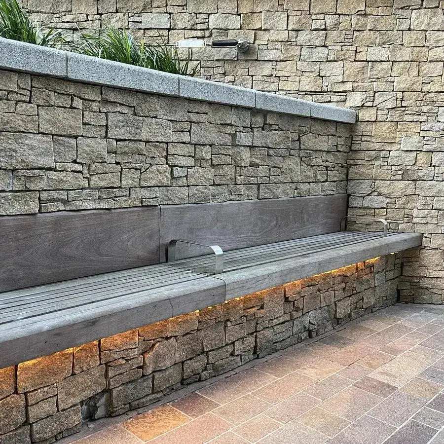 Stone Cladding Yellow Gneiss Z Tiles Clad Panels | Paving Slabs Direct