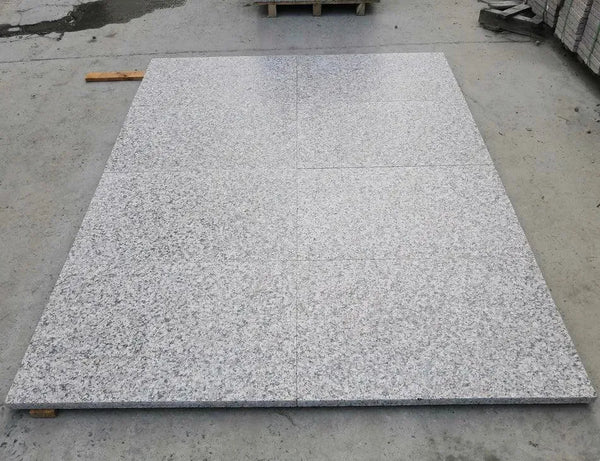 maple red granite paving